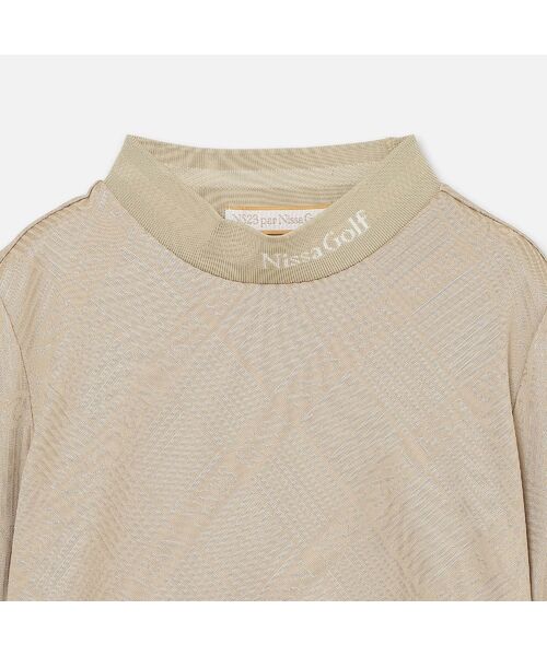 NS23 par Nissa Golf / エヌエス23・パー・ニッサゴルフ カットソー | 【Women's】ロゴジャカードモックネック | 詳細9