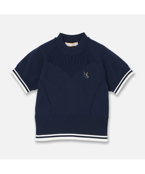NS23 par Nissa Golf / エヌエス23・パー・ニッサゴルフ ニット・セーター | 【Women's】【セットアップ可】ホールガーメントプルオーバー（ダークブルー）