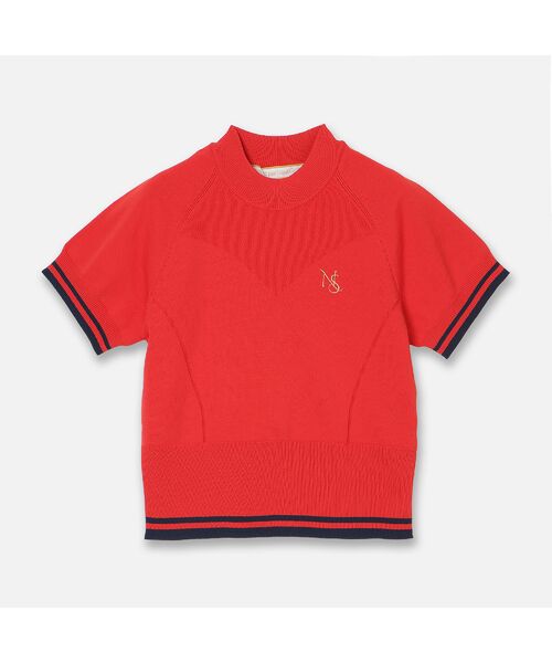 NS23 par Nissa Golf / エヌエス23・パー・ニッサゴルフ ニット・セーター | 【Women's】【セットアップ可】ホールガーメントプルオーバー（レッド）