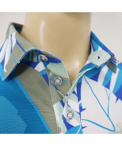 NS23 par Nissa Golf / エヌエス23・パー・ニッサゴルフ ポロシャツ | 【Men's】ボタニカルプリントポロシャツ | 詳細7