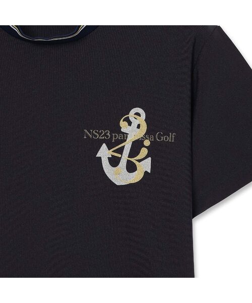 NS23 par Nissa Golf / エヌエス23・パー・ニッサゴルフ カットソー | 【Women's】マリンプリントモックネック | 詳細5