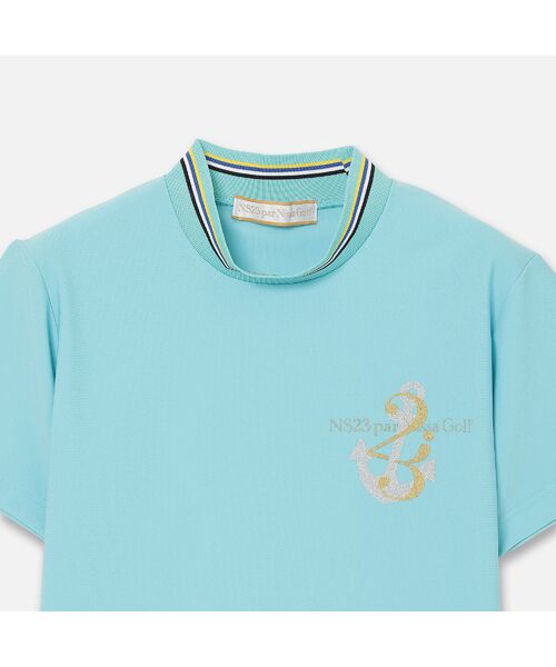 NS23 par Nissa Golf / エヌエス23・パー・ニッサゴルフ カットソー | 【Women's】マリンプリントモックネック | 詳細7