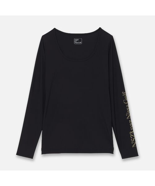 NS23 par Nissa Golf / エヌエス23・パー・ニッサゴルフ カットソー | 【Women's】【UVカット/接触冷感/吸水速乾】クルーネックインナー(ブラック)