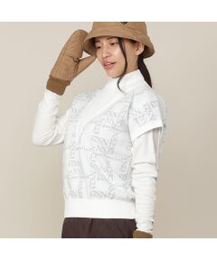 NS23 par Nissa Golf / エヌエス23・パー・ニッサゴルフ ベスト | 【Women's】モノグラムロゴJQニットベスト