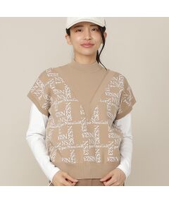 NS23 par Nissa Golf / エヌエス23・パー・ニッサゴルフ ベスト | 【Women's】モノグラムロゴJQニットベスト