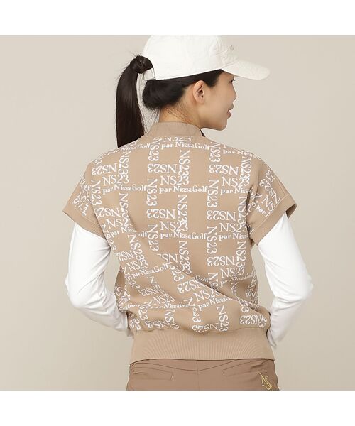 NS23 par Nissa Golf / エヌエス23・パー・ニッサゴルフ ベスト | 【Women's】モノグラムロゴJQニットベスト | 詳細6