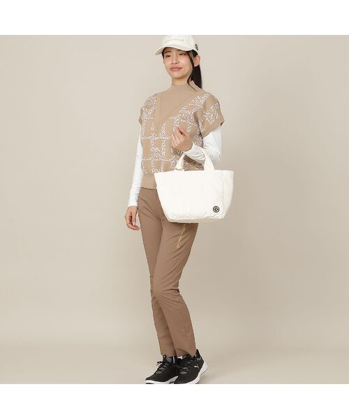 NS23 par Nissa Golf / エヌエス23・パー・ニッサゴルフ ベスト | 【Women's】モノグラムロゴJQニットベスト | 詳細8