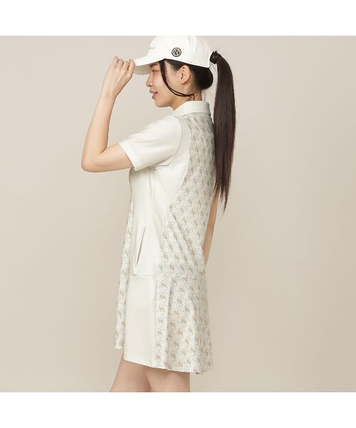 NS23 par Nissa Golf / エヌエス23・パー・ニッサゴルフ ミニ丈・ひざ丈ワンピース | 【Women's】モノグラムプリントワンピース | 詳細1
