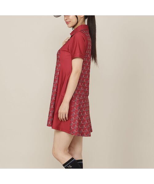 NS23 par Nissa Golf / エヌエス23・パー・ニッサゴルフ ミニ丈・ひざ丈ワンピース | 【Women's】モノグラムプリントワンピース | 詳細12