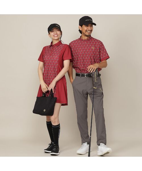 NS23 par Nissa Golf / エヌエス23・パー・ニッサゴルフ ミニ丈・ひざ丈ワンピース | 【Women's】モノグラムプリントワンピース | 詳細17