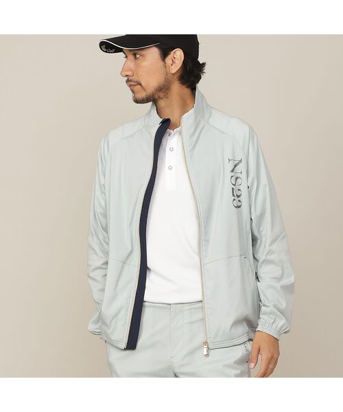 NS23 par Nissa Golf / エヌエス23・パー・ニッサゴルフ ブルゾン | 【Men's／セットアップ対応】軽量ストレッチブルゾン（ライトグレー）