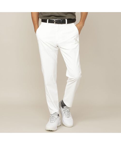 NS23 par Nissa Golf / エヌエス23・パー・ニッサゴルフ その他パンツ | 【Men's／接触冷感／UVカット／透け防止】超フルダル遮熱パンツ（ホワイト）