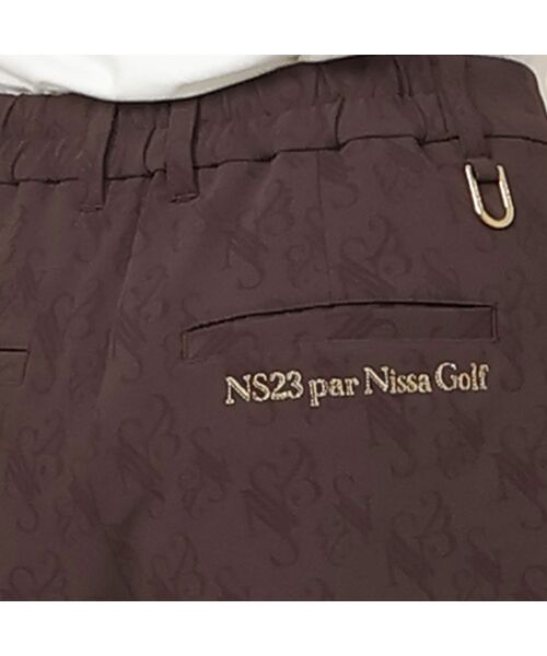 NS23 par Nissa Golf / エヌエス23・パー・ニッサゴルフ ショート・ハーフ・半端丈パンツ | 【Women's】モノグラムプリントキュロット | 詳細7