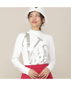 NS23 par Nissa Golf / エヌエス23・パー・ニッサゴルフ シャツ・ブラウス | 【Women's】ロゴプリントモックネック