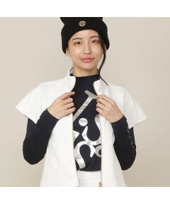 NS23 par Nissa Golf / エヌエス23・パー・ニッサゴルフ シャツ・ブラウス | 【Women's】ロゴプリントモックネック