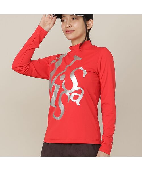 NS23 par Nissa Golf / エヌエス23・パー・ニッサゴルフ シャツ・ブラウス | 【Women's】ロゴプリントモックネック | 詳細8