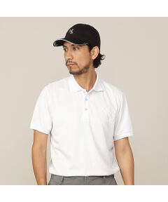 NS23 par Nissa Golf / エヌエス23・パー・ニッサゴルフ ポロシャツ | 【Men's／吸水速乾／UVカット／接触冷感】立体ロゴ半袖ポロシャツ