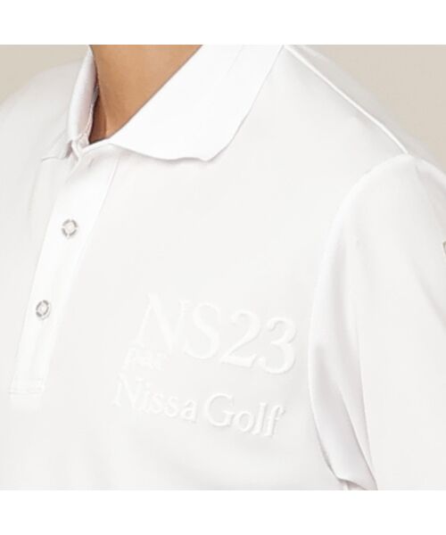 NS23 par Nissa Golf / エヌエス23・パー・ニッサゴルフ ポロシャツ | 【Men's/吸水速乾/UVカット/接触冷感】立体ロゴ半袖ポロシャツ | 詳細1