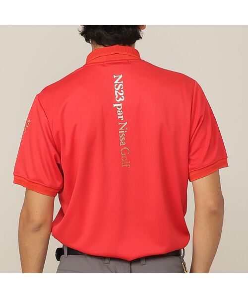 NS23 par Nissa Golf / エヌエス23・パー・ニッサゴルフ ポロシャツ | 【Men's/吸水速乾/UVカット/接触冷感】立体ロゴ半袖ポロシャツ | 詳細7