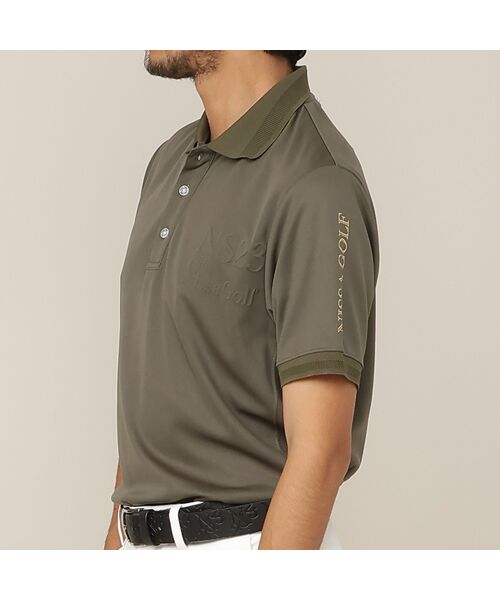 NS23 par Nissa Golf / エヌエス23・パー・ニッサゴルフ ポロシャツ | 【Men's/吸水速乾/UVカット/接触冷感】立体ロゴ半袖ポロシャツ | 詳細8