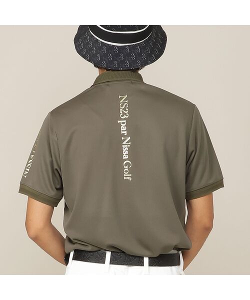 NS23 par Nissa Golf / エヌエス23・パー・ニッサゴルフ ポロシャツ | 【Men's/吸水速乾/UVカット/接触冷感】立体ロゴ半袖ポロシャツ | 詳細9