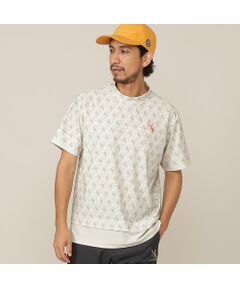 NS23 par Nissa Golf / エヌエス23・パー・ニッサゴルフ シャツ・ブラウス | 【Men's】モノグラムプリント半袖モックネック