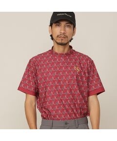 NS23 par Nissa Golf / エヌエス23・パー・ニッサゴルフ シャツ・ブラウス | 【Men's】モノグラムプリント半袖モックネック