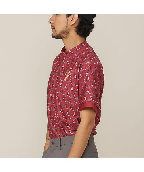 NS23 par Nissa Golf / エヌエス23・パー・ニッサゴルフ シャツ・ブラウス | 【Men's】モノグラムプリント半袖モックネック | 詳細6