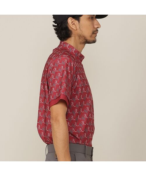 NS23 par Nissa Golf / エヌエス23・パー・ニッサゴルフ シャツ・ブラウス | 【Men's】モノグラムプリント半袖モックネック | 詳細8