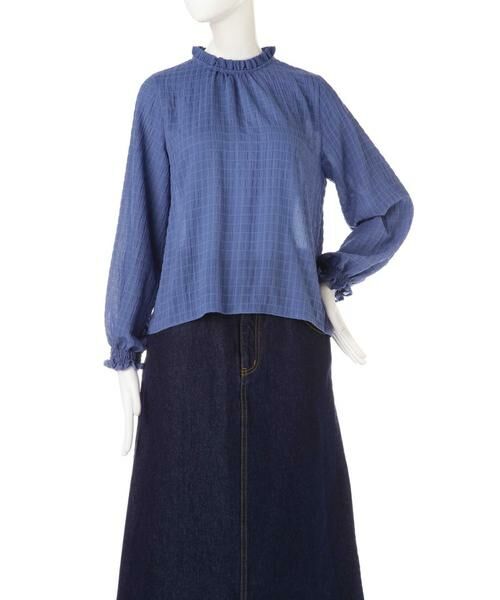 ＊＊N.Natural Beauty Basic / エヌ ナチュラルビューティーベーシック シャツ・ブラウス | フリルネックシャーリングブラウス | 詳細4