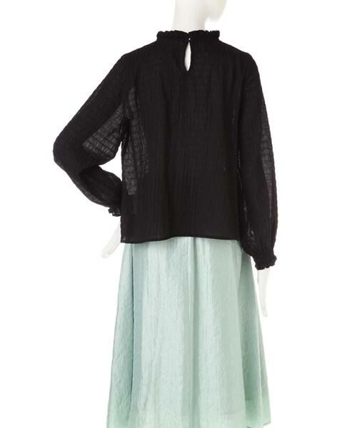 ＊＊N.Natural Beauty Basic / エヌ ナチュラルビューティーベーシック シャツ・ブラウス | フリルネックシャーリングブラウス | 詳細10