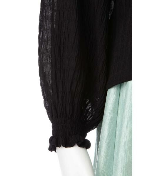 ＊＊N.Natural Beauty Basic / エヌ ナチュラルビューティーベーシック シャツ・ブラウス | フリルネックシャーリングブラウス | 詳細14