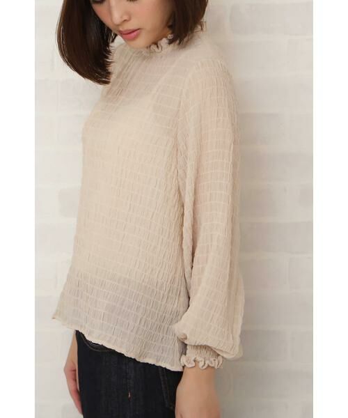 ＊＊N.Natural Beauty Basic / エヌ ナチュラルビューティーベーシック シャツ・ブラウス | フリルネックシャーリングブラウス | 詳細19