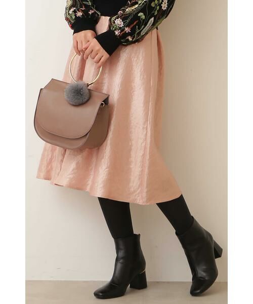 ＊＊N.Natural Beauty Basic / エヌ ナチュラルビューティーベーシック スカート | グラムツイルフレアスカート（ピンク）