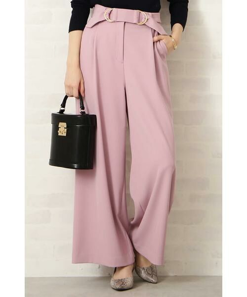＊＊N.Natural Beauty Basic / エヌ ナチュラルビューティーベーシック パンツ | 2リングベルトパンツ（ピンク）