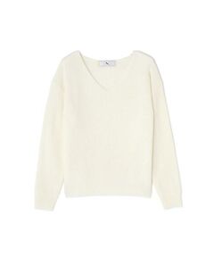 ハイゲージアゼVネックニット