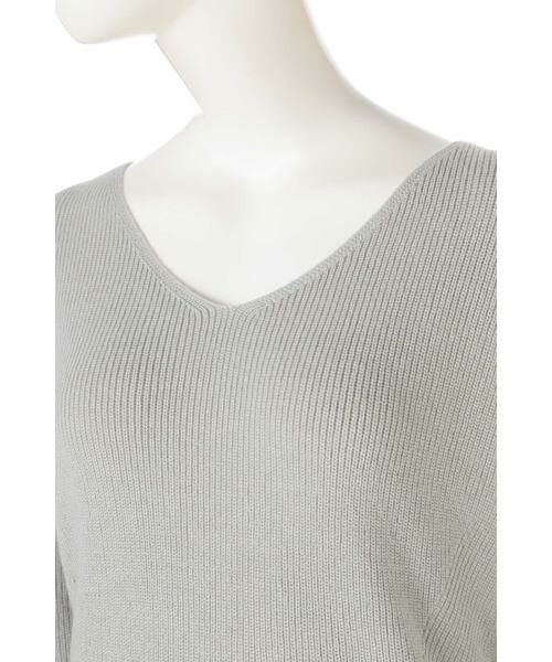 ＊＊N.Natural Beauty Basic / エヌ ナチュラルビューティーベーシック ニット・セーター | ハイゲージアゼVネックニット | 詳細4