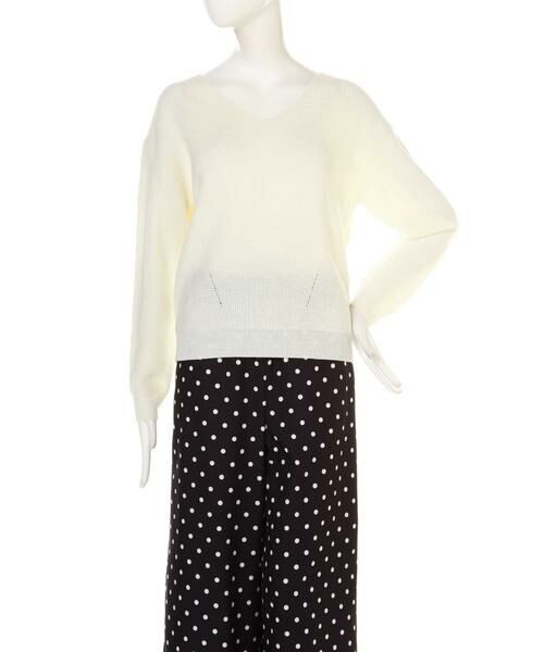 ＊＊N.Natural Beauty Basic / エヌ ナチュラルビューティーベーシック ニット・セーター | ハイゲージアゼVネックニット | 詳細10