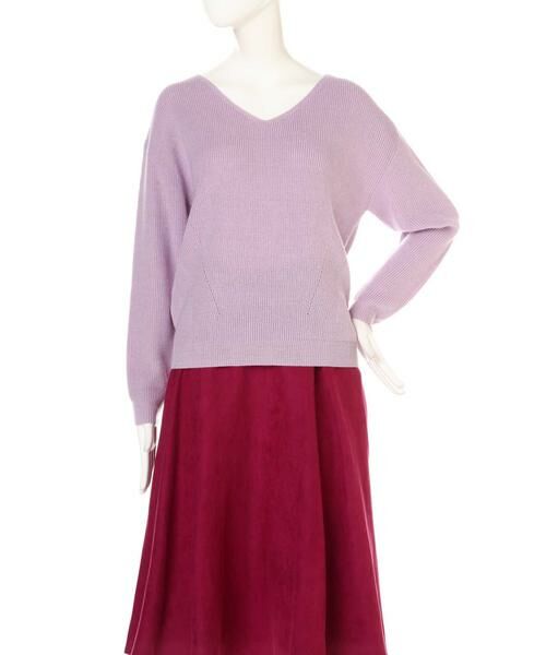 ＊＊N.Natural Beauty Basic / エヌ ナチュラルビューティーベーシック ニット・セーター | ハイゲージアゼVネックニット | 詳細14