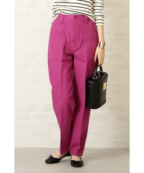 ＊＊N.Natural Beauty Basic / エヌ ナチュラルビューティーベーシック パンツ | テーパードベイカーパンツ（パープル）