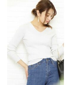 ラメリブニット