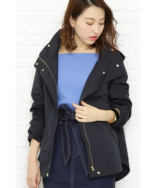 ＊＊N.Natural Beauty Basic / エヌ ナチュラルビューティーベーシック ブルゾン | マウンテンパーカー（ネイビー）