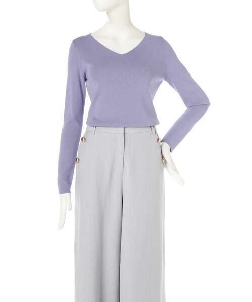 ＊＊N.Natural Beauty Basic / エヌ ナチュラルビューティーベーシック ニット・セーター | 総針Vネックニット | 詳細1