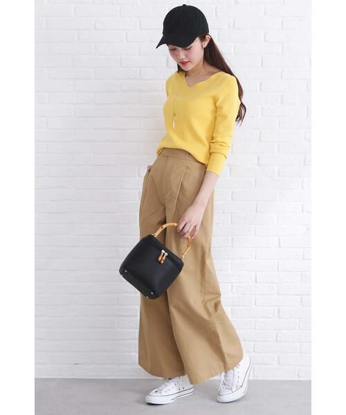 ＊＊N.Natural Beauty Basic / エヌ ナチュラルビューティーベーシック ニット・セーター | 総針Vネックニット | 詳細21