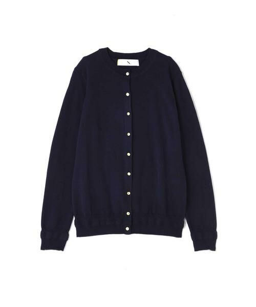 ＊＊N.Natural Beauty Basic / エヌ ナチュラルビューティーベーシック カーディガン・ボレロ | カラーニットカーディガン(アンサンブル対応）（ネイビー）