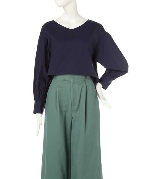 ＊＊N.Natural Beauty Basic / エヌ ナチュラルビューティーベーシック シャツ・ブラウス | バックリボンタイプライターブラウス | 詳細1