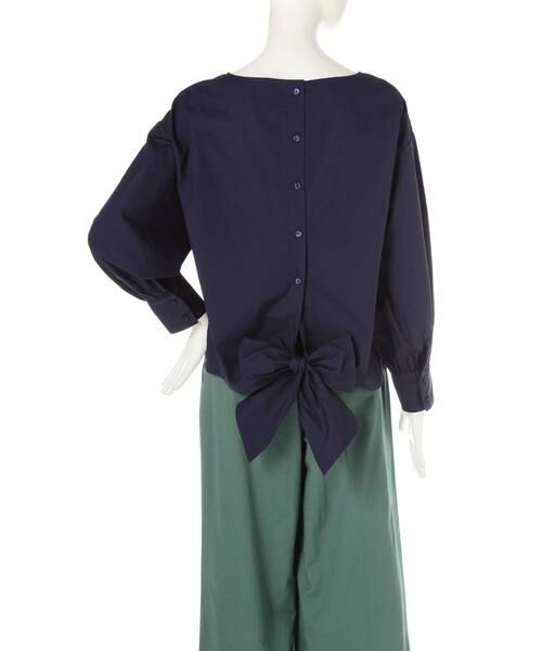 ＊＊N.Natural Beauty Basic / エヌ ナチュラルビューティーベーシック シャツ・ブラウス | バックリボンタイプライターブラウス | 詳細2