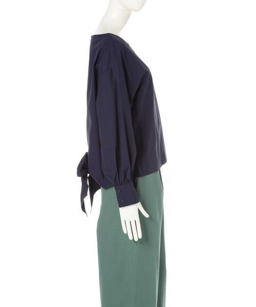 ＊＊N.Natural Beauty Basic / エヌ ナチュラルビューティーベーシック シャツ・ブラウス | バックリボンタイプライターブラウス | 詳細3