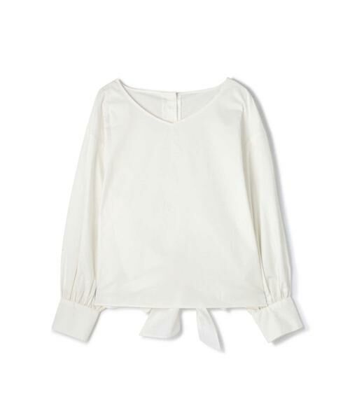 ＊＊N.Natural Beauty Basic / エヌ ナチュラルビューティーベーシック シャツ・ブラウス | バックリボンタイプライターブラウス（オフ）