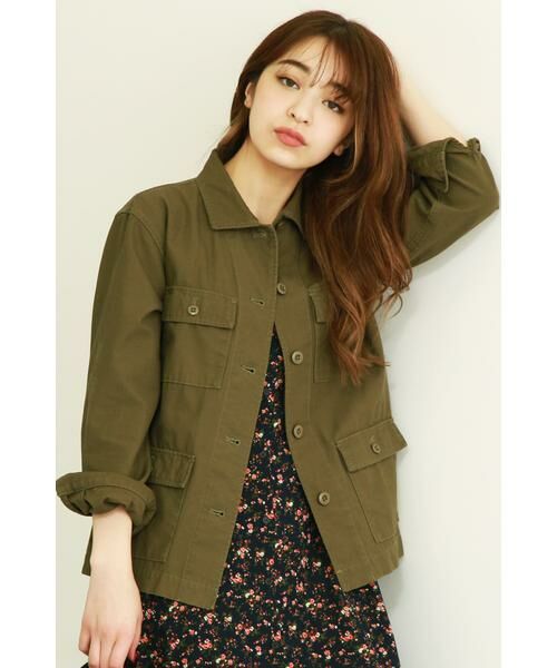 ＊＊N.Natural Beauty Basic / エヌ ナチュラルビューティーベーシック ブルゾン | ミリタリージャケット（カーキ）